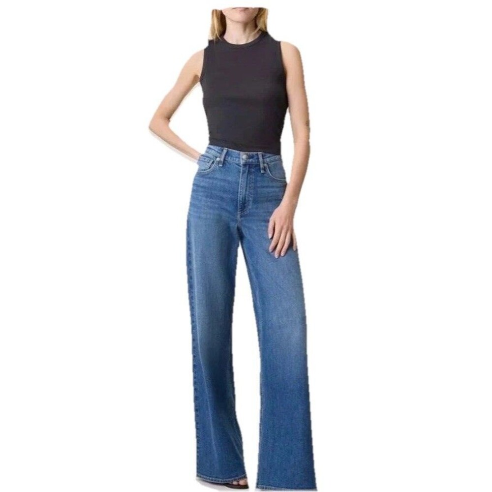 rag & bone The Serena Full-Length Wide Leg Jeans Size 26
